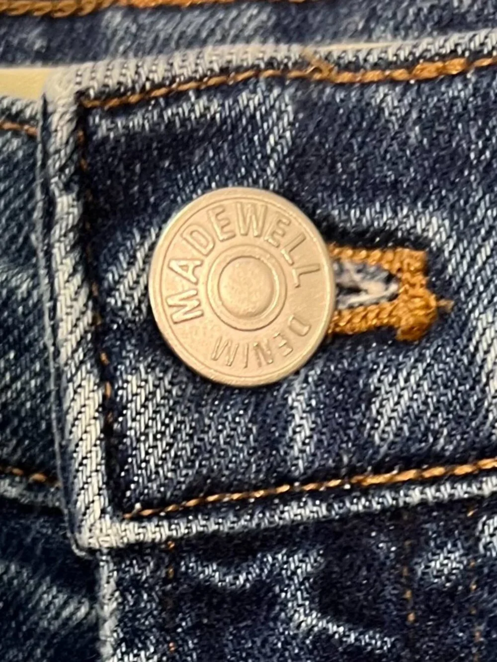 Madewell The Perfect Vintage Straight Leg Jean Med Wash Size 30
